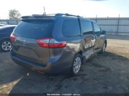 
										TOYOTA SIENNA 2016 XLE GRAY full									