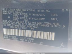 
										TOYOTA SIENNA 2016 XLE GRAY full									