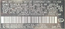 
										LEXUS LS430 2005 BLACK full									