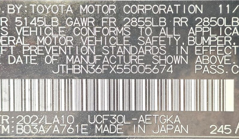 
								LEXUS LS430 2005 BLACK full									
