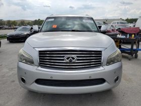 INFNITI QX80 2014 WHITE SMALL DAMAGE