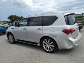 INFNITI QX80 2014 WHITE SMALL DAMAGE