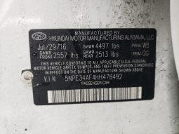 
										HYUNDAI SONATA 2017 LIMITED WHITE full									