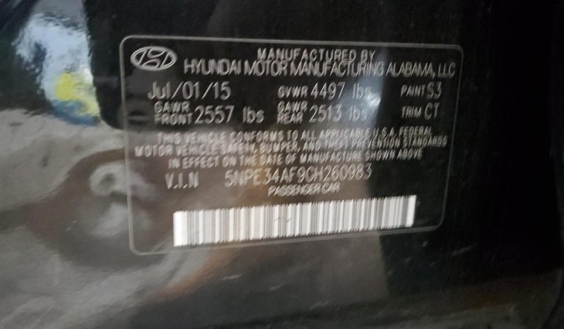 
								HYUNDAI SONATA 2016 LIMITED BLACK full									